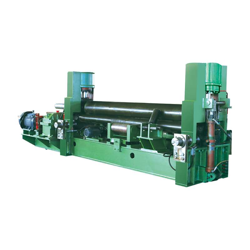Plaatbuigmachine met drie rollen